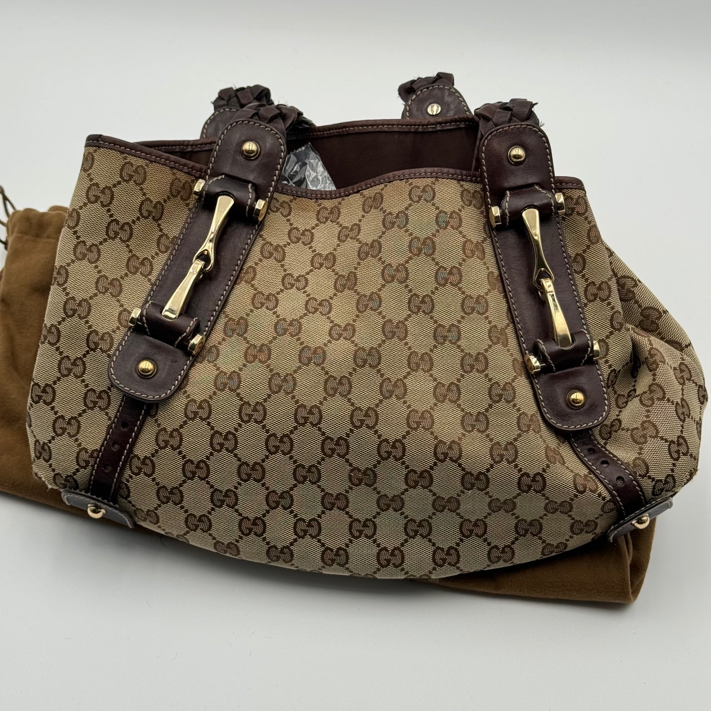 Gucci Monogram GG Canvas Pelham Vintage Shoulder Bag