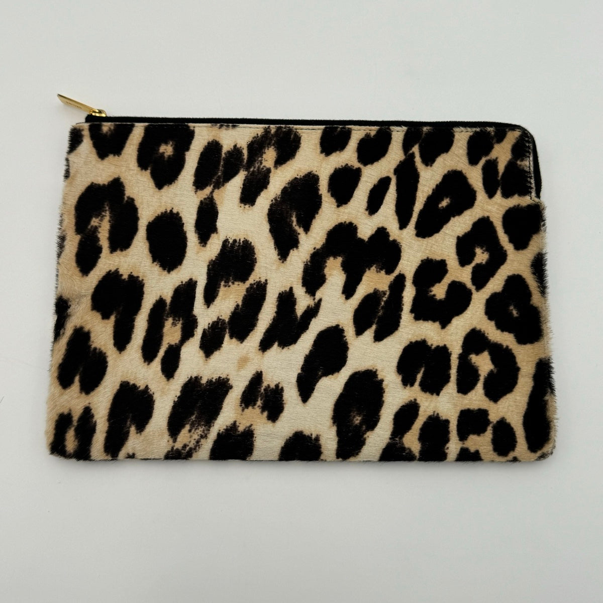 Celine Animal Print Zip Clutch