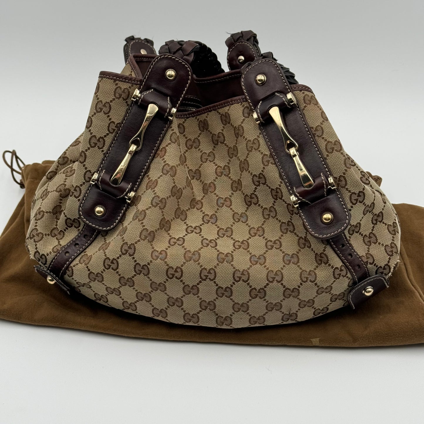 Gucci Monogram GG Canvas Pelham Vintage Shoulder Bag