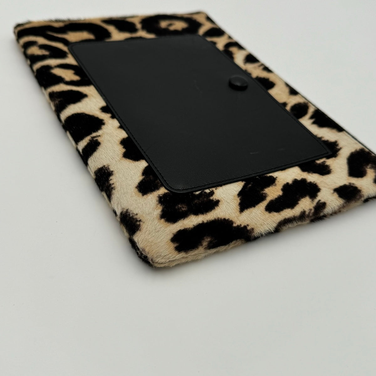 Celine Animal Print Zip Clutch