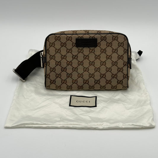 Gucci Monogram Beige GG Canvas Belt Bag/Fanny