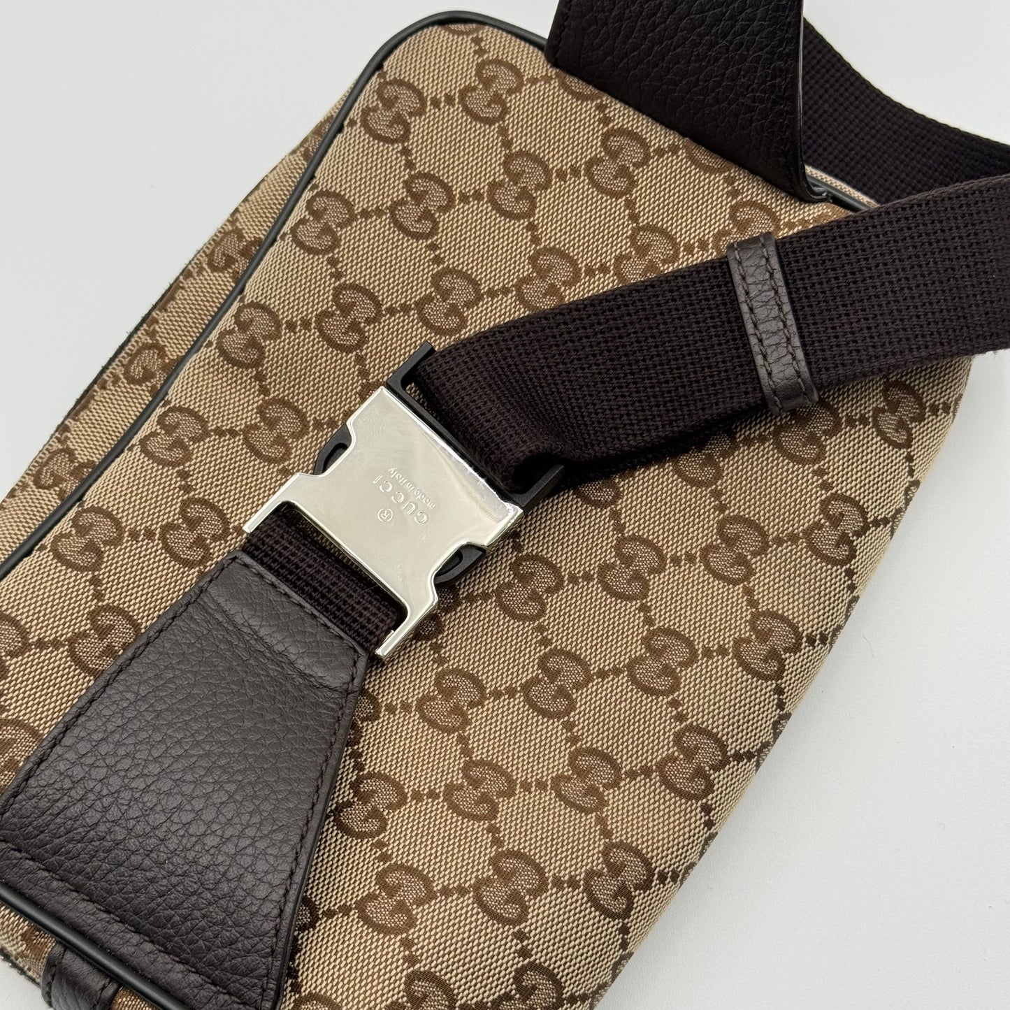 Gucci Monogram Beige GG Canvas Belt Bag/Fanny