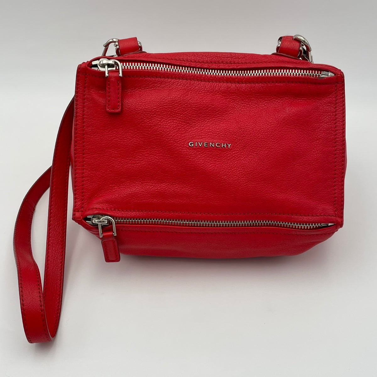 Givenchy Red Pandora Leather Crossbody Bag