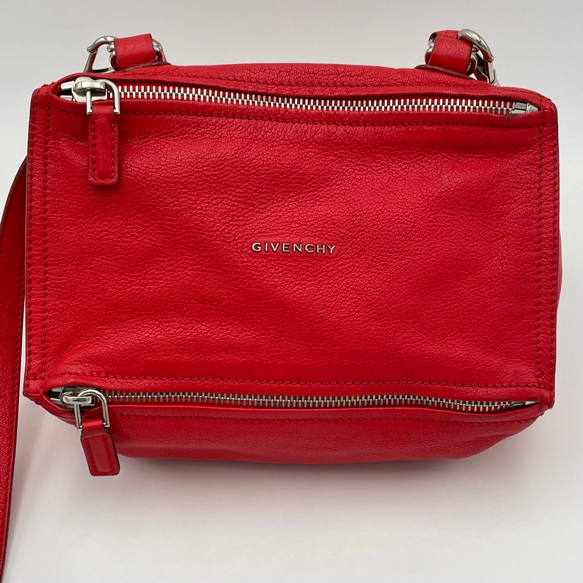 Givenchy Red Pandora Leather Crossbody Bag