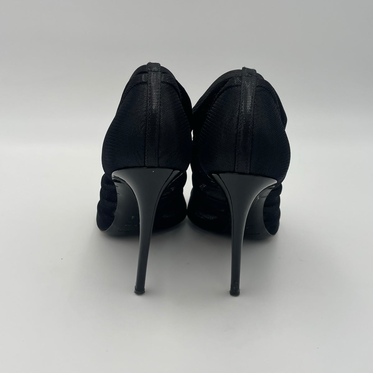 Dolce & Gabbana Keira Heels Black Mesh Size 38 EU