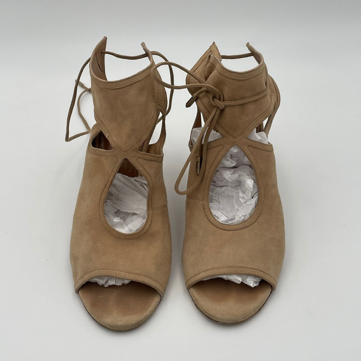 Aquazzura Sexy Thing 85 Suede Heels Size 38 EU