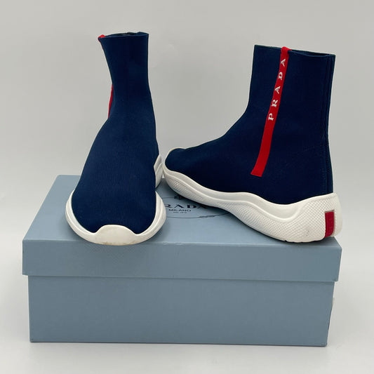 Prada Logo Band Sock Sneaker Size Size 38 EU